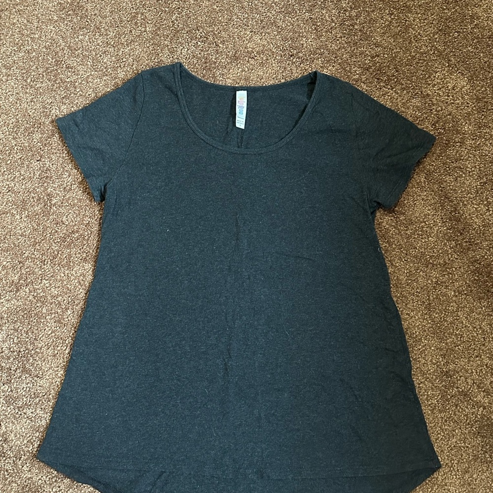 LuLaRoe Charcoal Short Sleeve Tee